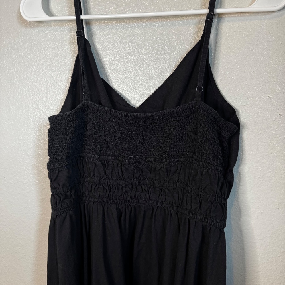 Dizzy Lizzy Black Flowy Spaghetti Strap Dress Size Large - Picture 5 of 5